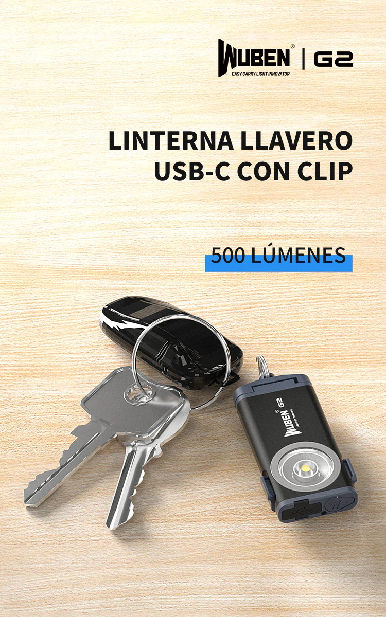 wuben G2 linterna de llavero